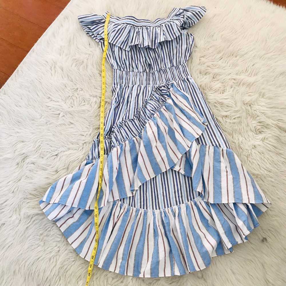 MISA Los Angeles Marin Striped Dress Ruffles Size… - image 10