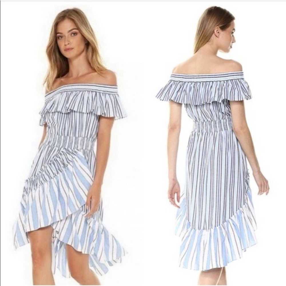 MISA Los Angeles Marin Striped Dress Ruffles Size… - image 5