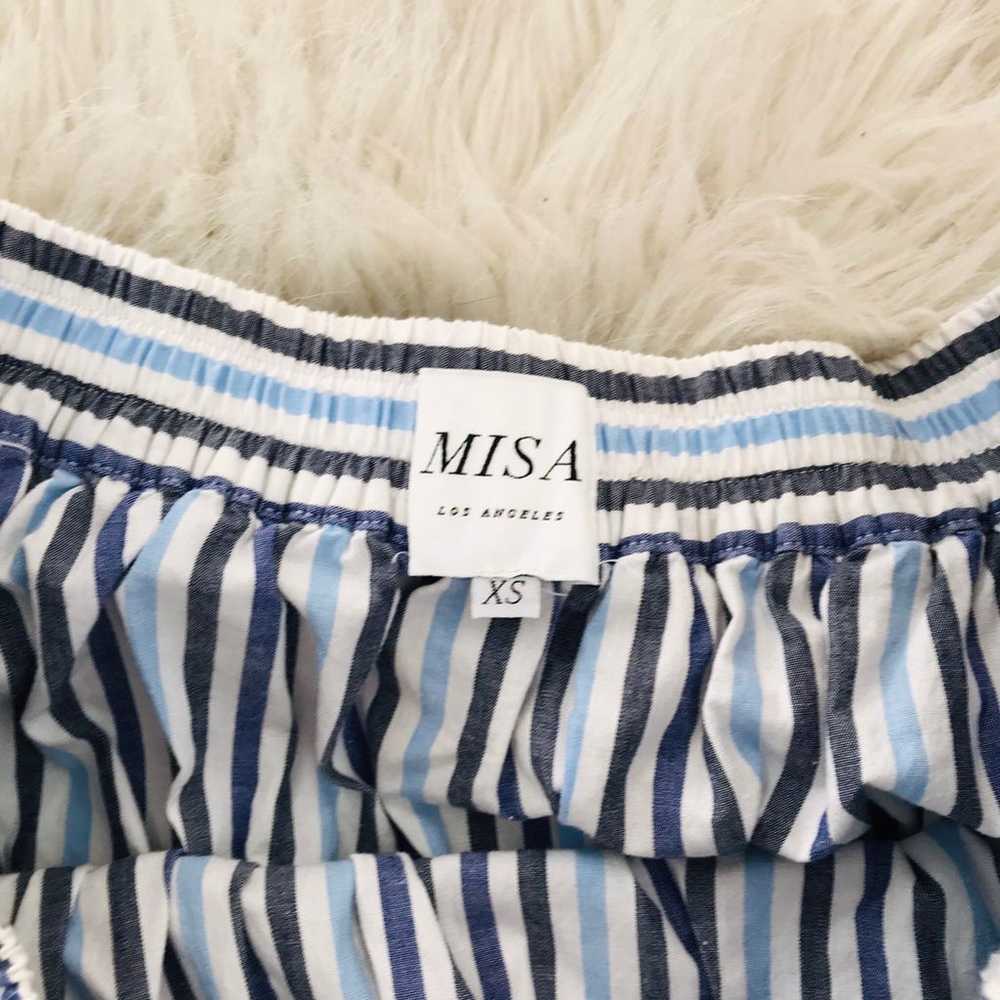 MISA Los Angeles Marin Striped Dress Ruffles Size… - image 9