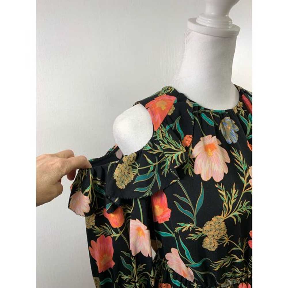 Kate Spade Blossom Cold Shoulder Dress Black Size… - image 8