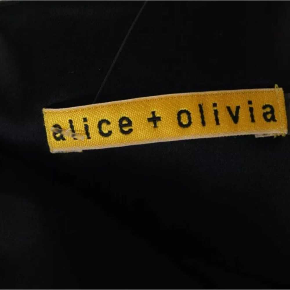 ALICE + OLIVIA SLEEVELESS SHIFT DRESS BLAck purpl… - image 7