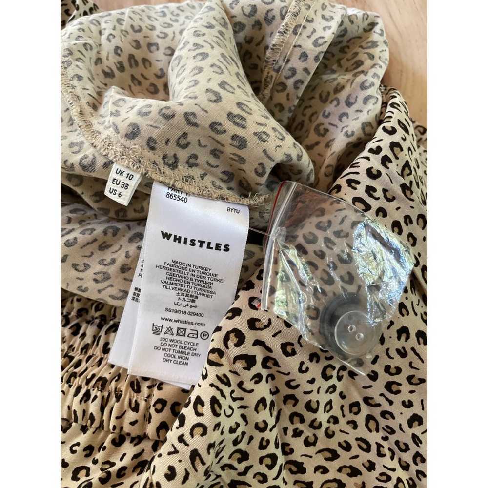 NWOT Whistles UK Mini Leopard Animal Print Wrap V… - image 4