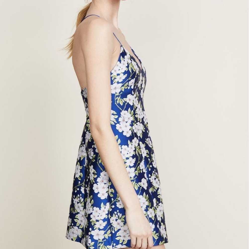 Alice + Olivia Tayla Blue/White Floral Mini Dress… - image 10