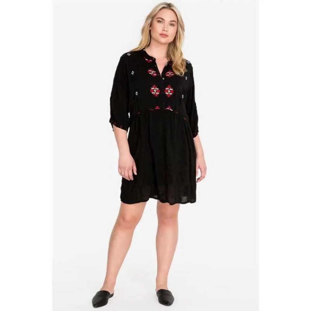 Johnny Was Pocca Embroidered Tunic Dress - image 1