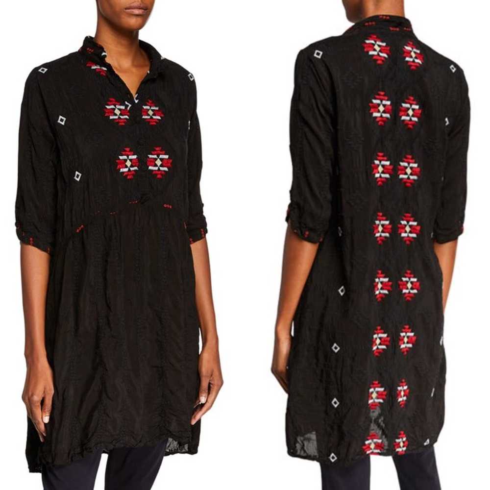 Johnny Was Pocca Embroidered Tunic Dress - image 2