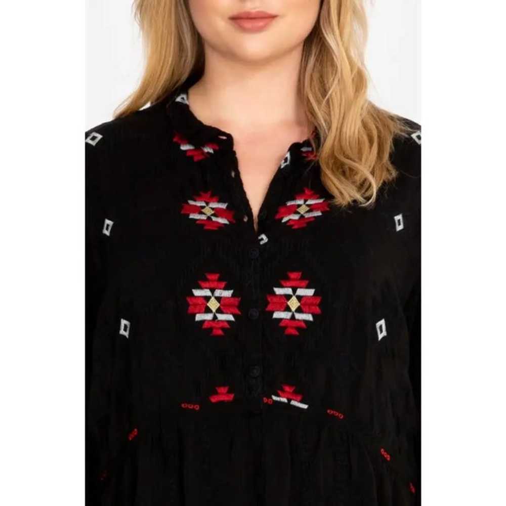 Johnny Was Pocca Embroidered Tunic Dress - image 3