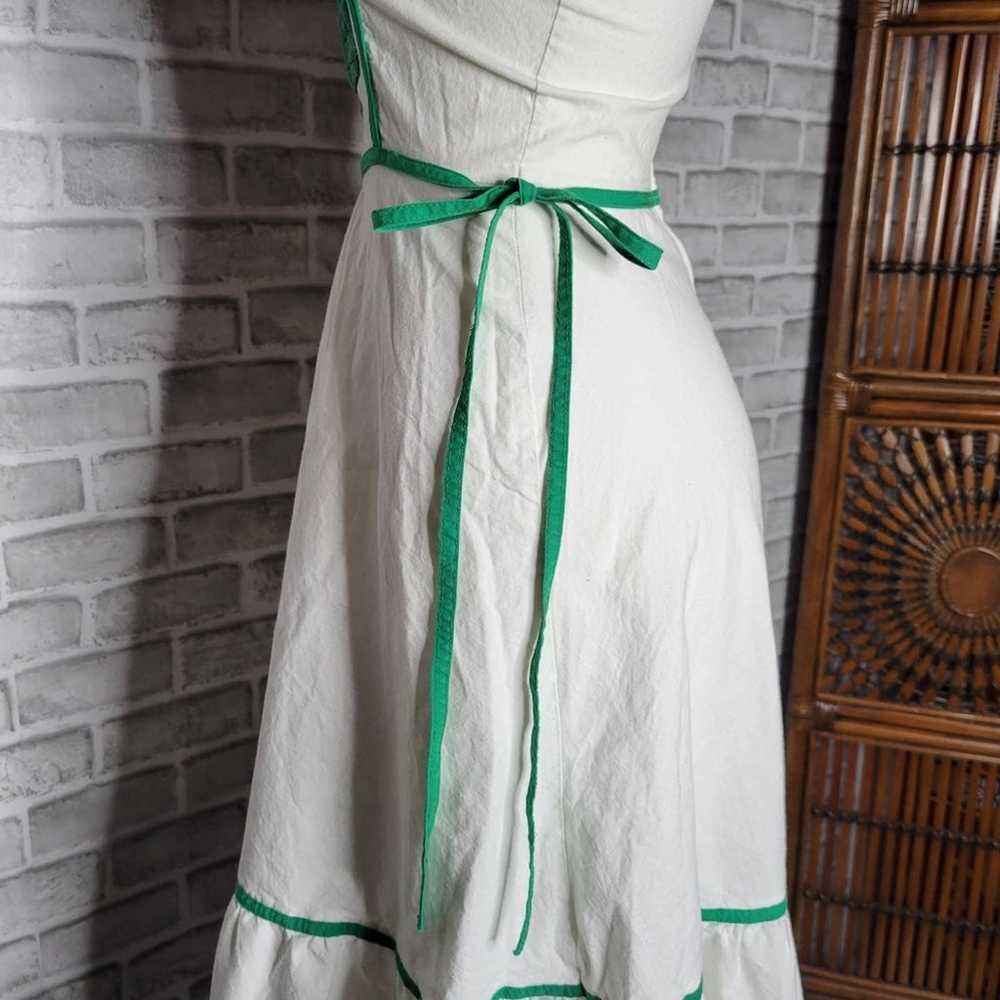 Vintage 70s Pansy Prairie Dress with Side Ties - image 6