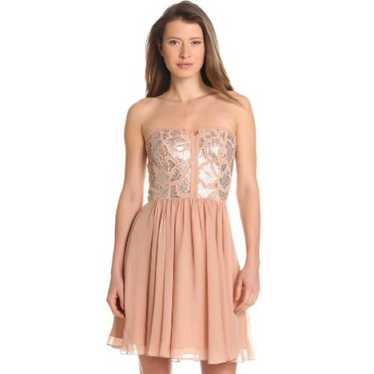 Rebecca Taylor Sequin Strapless Dress - image 1
