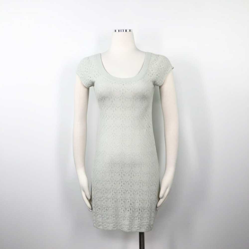 Iisli Cashmere Mint Pointelle Knit Dress - image 2