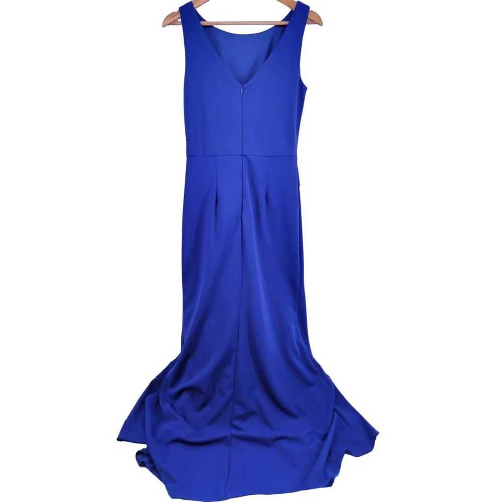 Betsy & Adam Blue Sleeveless Maxi Gown 10 - image 6