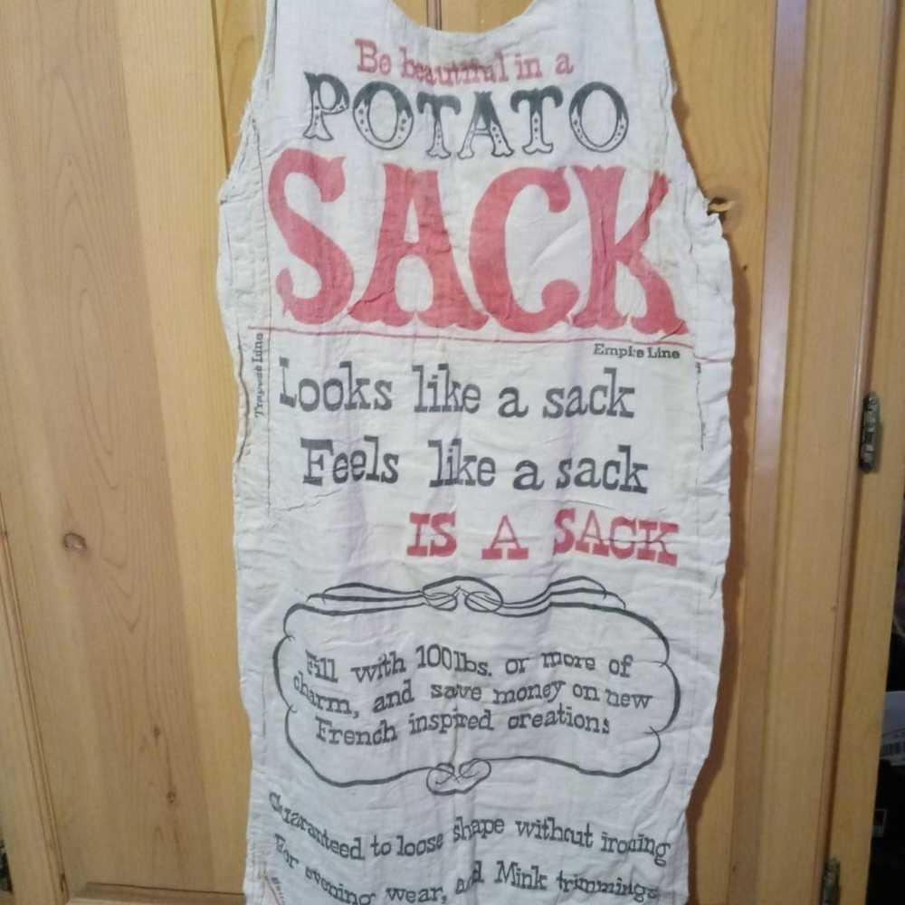 Rare 1950's Potato Sack Novelty Dress - image 3