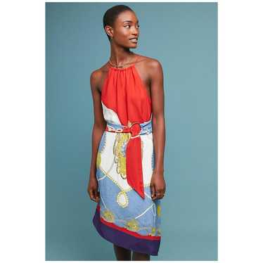 Anthropologie Onsen Scarf-Printed Dress - image 1
