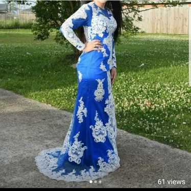 Beautiful royal blue dress - image 1