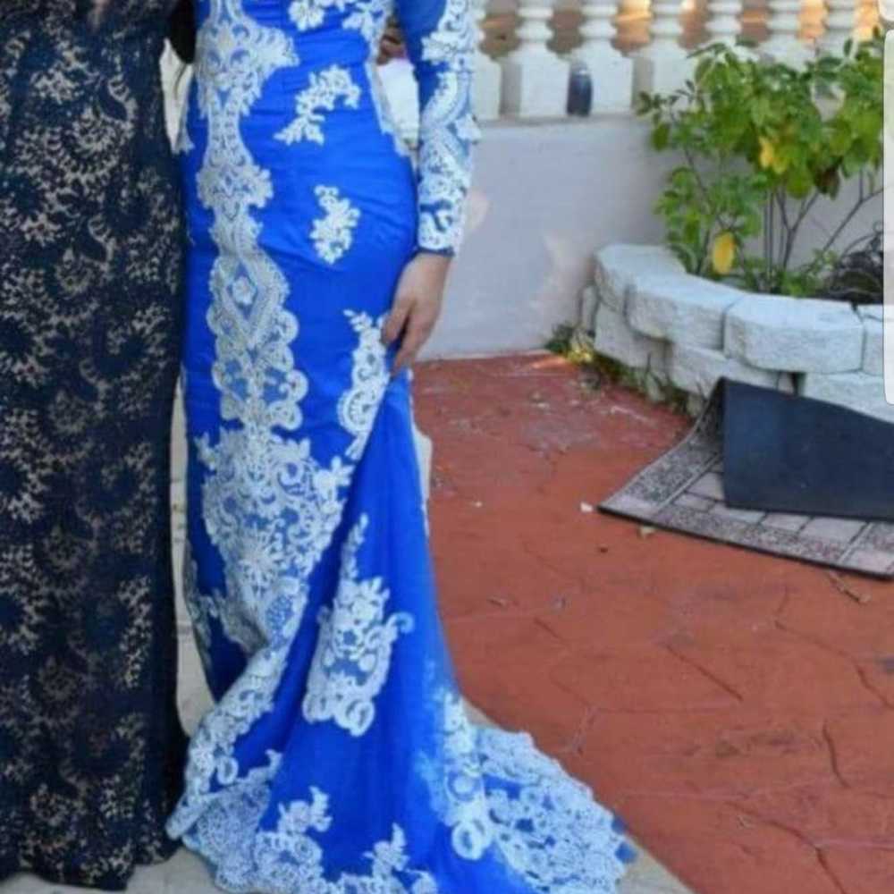 Beautiful royal blue dress - image 2