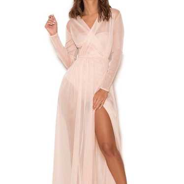 House of CB Lex Mesh Sheer Long Sleeve Maxi Dress… - image 1