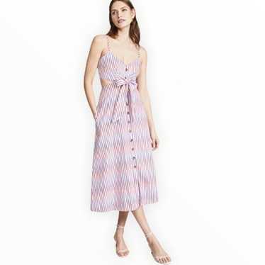 SALONI Lea Cutout B Dress In Optic Stripe - image 1
