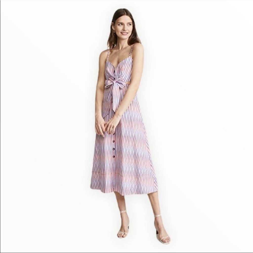SALONI Lea Cutout B Dress In Optic Stripe - image 3