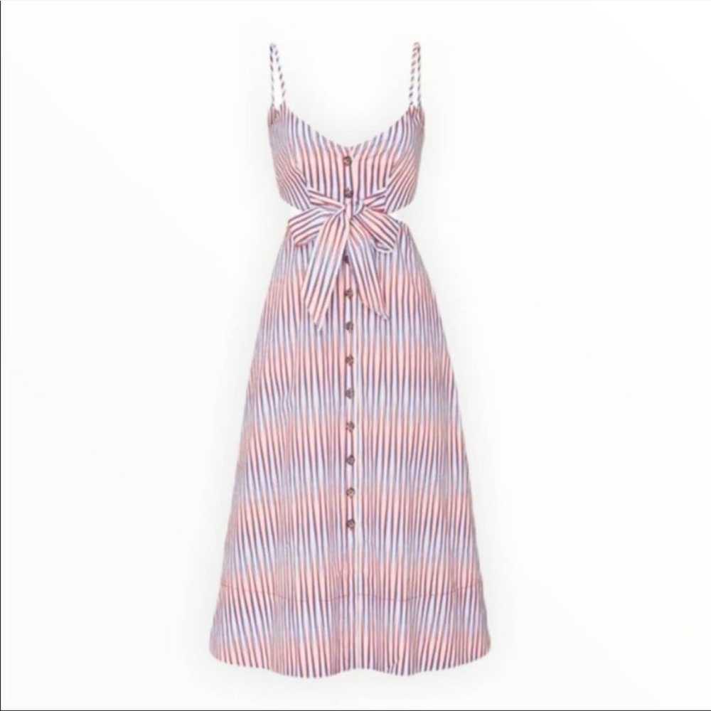 SALONI Lea Cutout B Dress In Optic Stripe - image 5