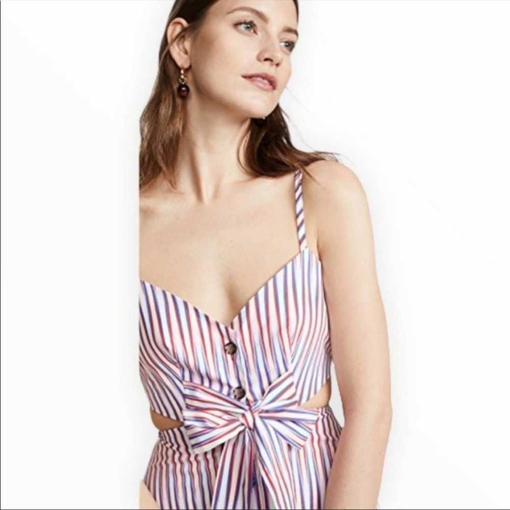 SALONI Lea Cutout B Dress In Optic Stripe - image 6