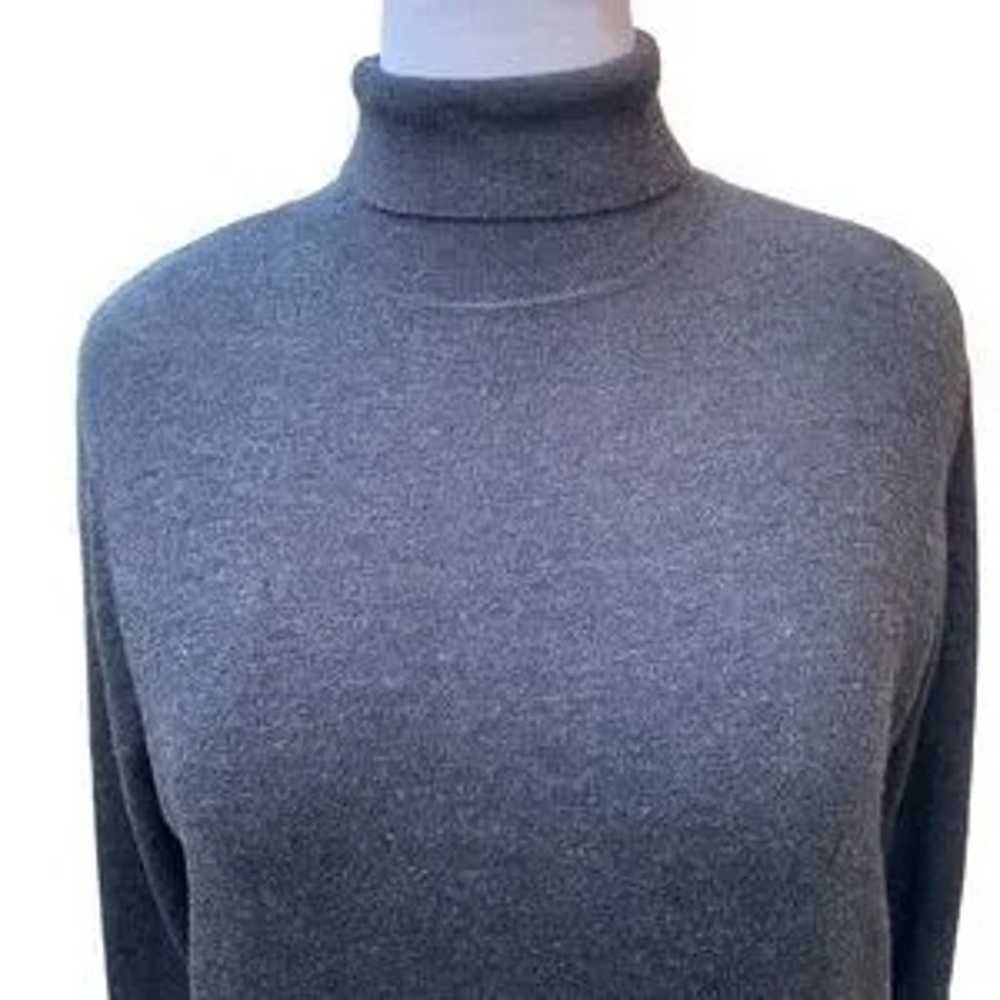 Midi Sweater-Dress Turtleneck Long Sleeve Solid K… - image 2