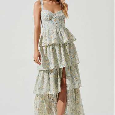 Elsa Floral Front Slit Maxi Dress – ASTR The Label