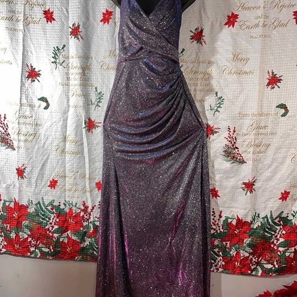 Sparkly purple prom dress - image 4
