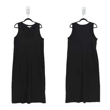 Max Mara Women XL Paraggi Dress Black Midi Jersey… - image 1