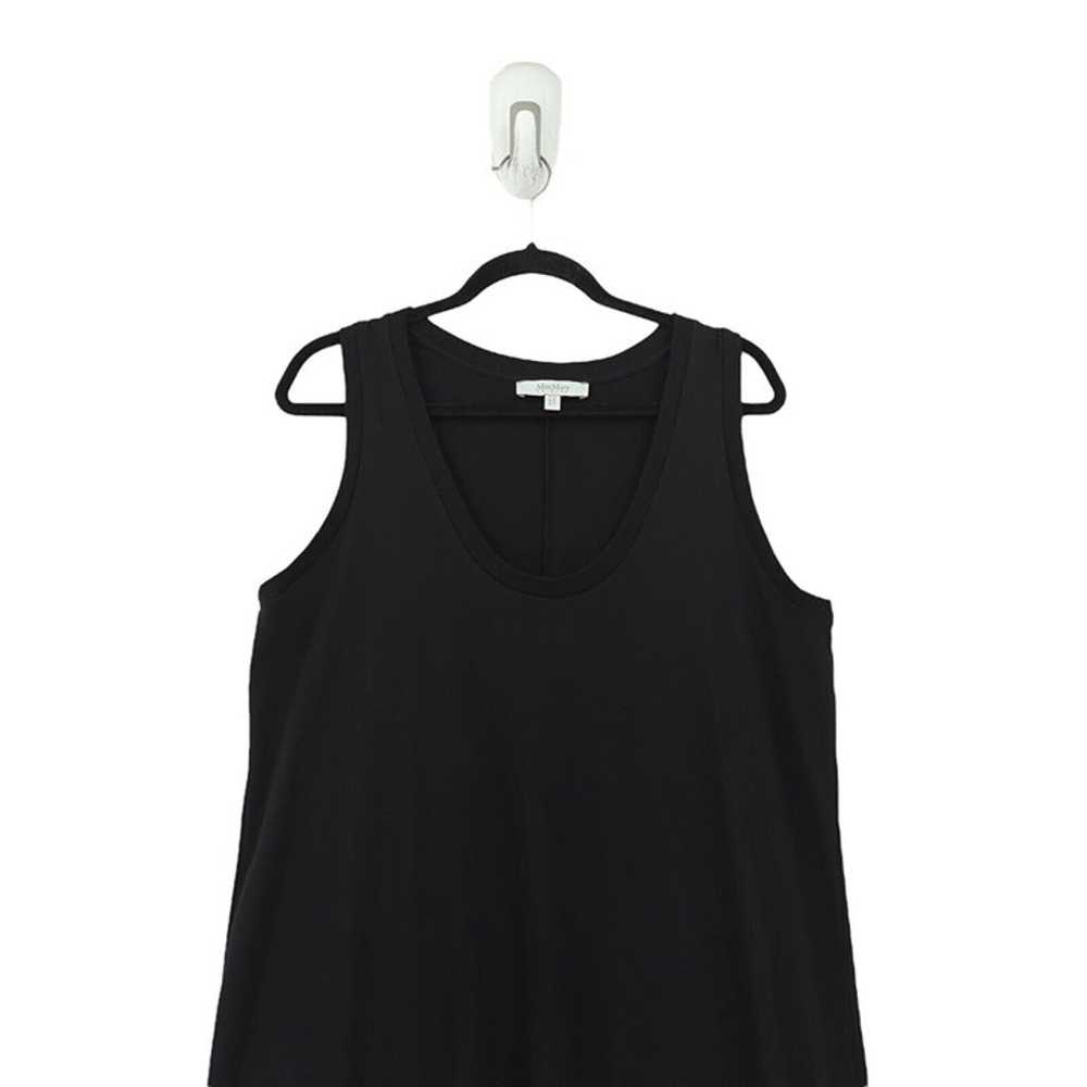Max Mara Women XL Paraggi Dress Black Midi Jersey… - image 3