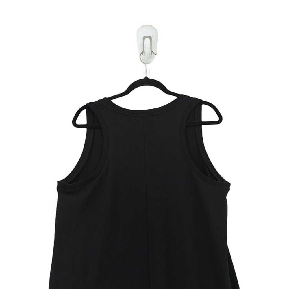 Max Mara Women XL Paraggi Dress Black Midi Jersey… - image 9