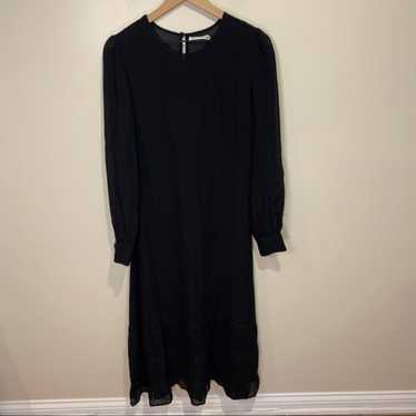 Black Valerie Midi Dress SIZE 10 - image 1