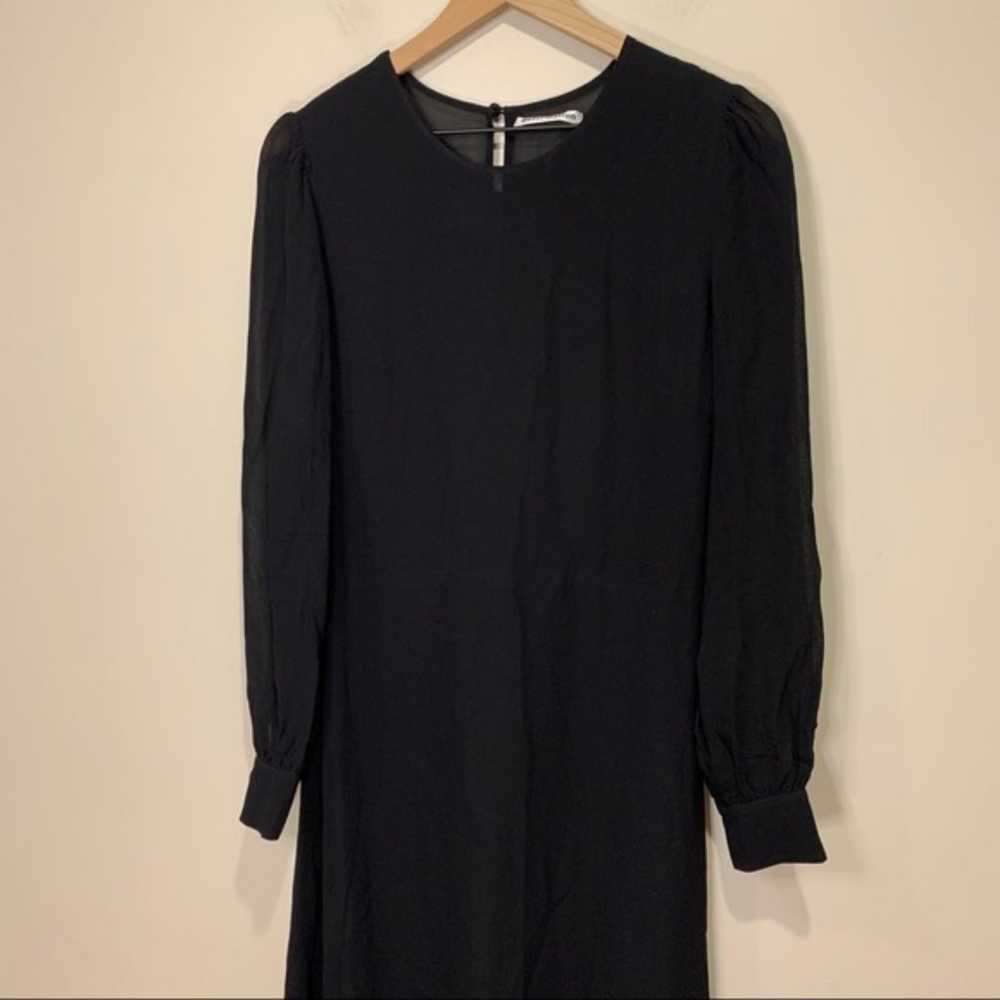 Black Valerie Midi Dress SIZE 10 - image 2