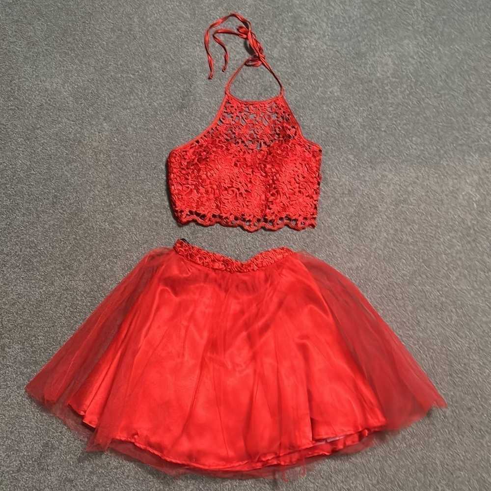 Red homecoming dress - image 2