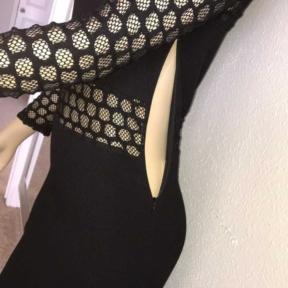 SANDRO Lace Black Mini Dress Size 2 - image 5