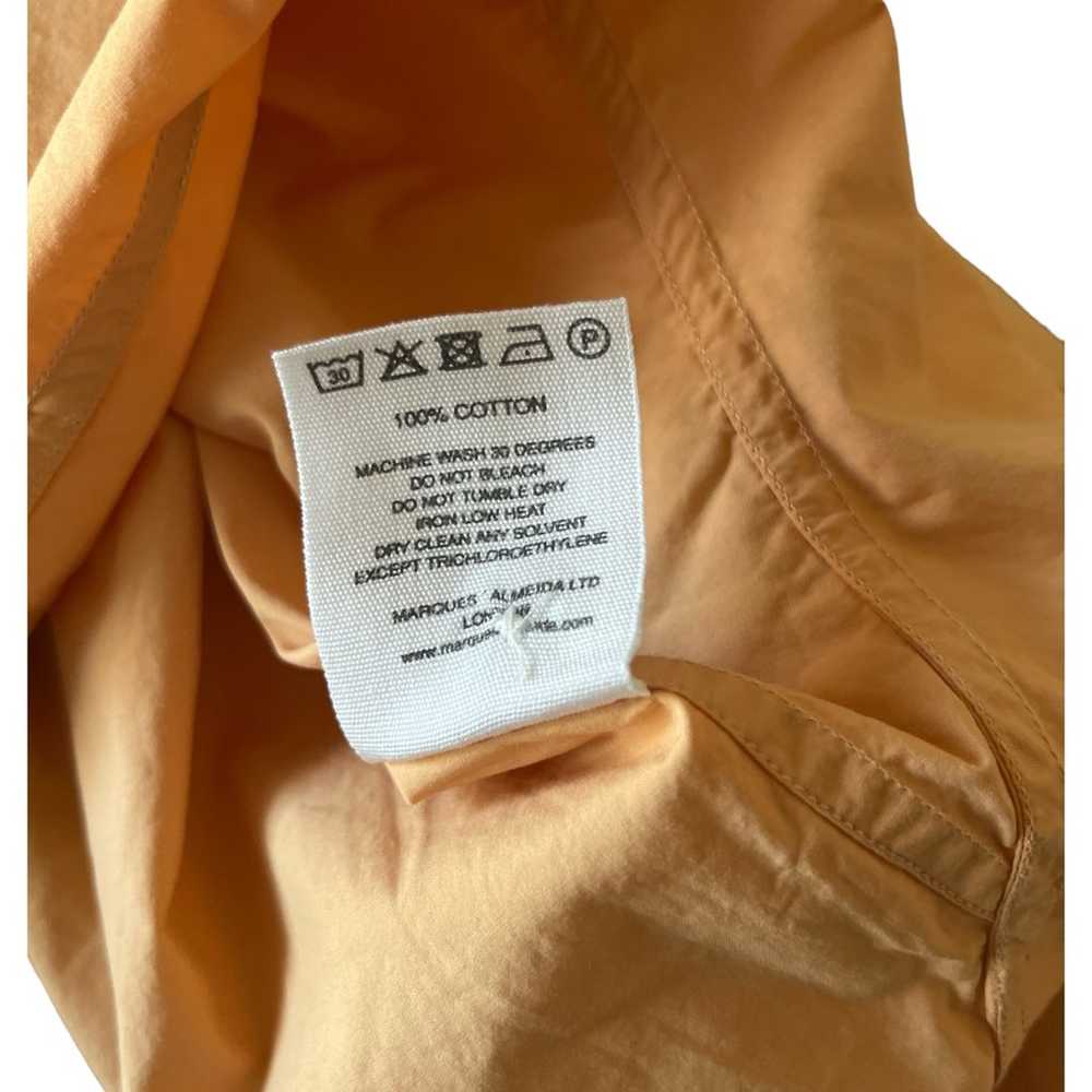 Marques Almeida Asymmetric Shirt Dress Peach Size… - image 12