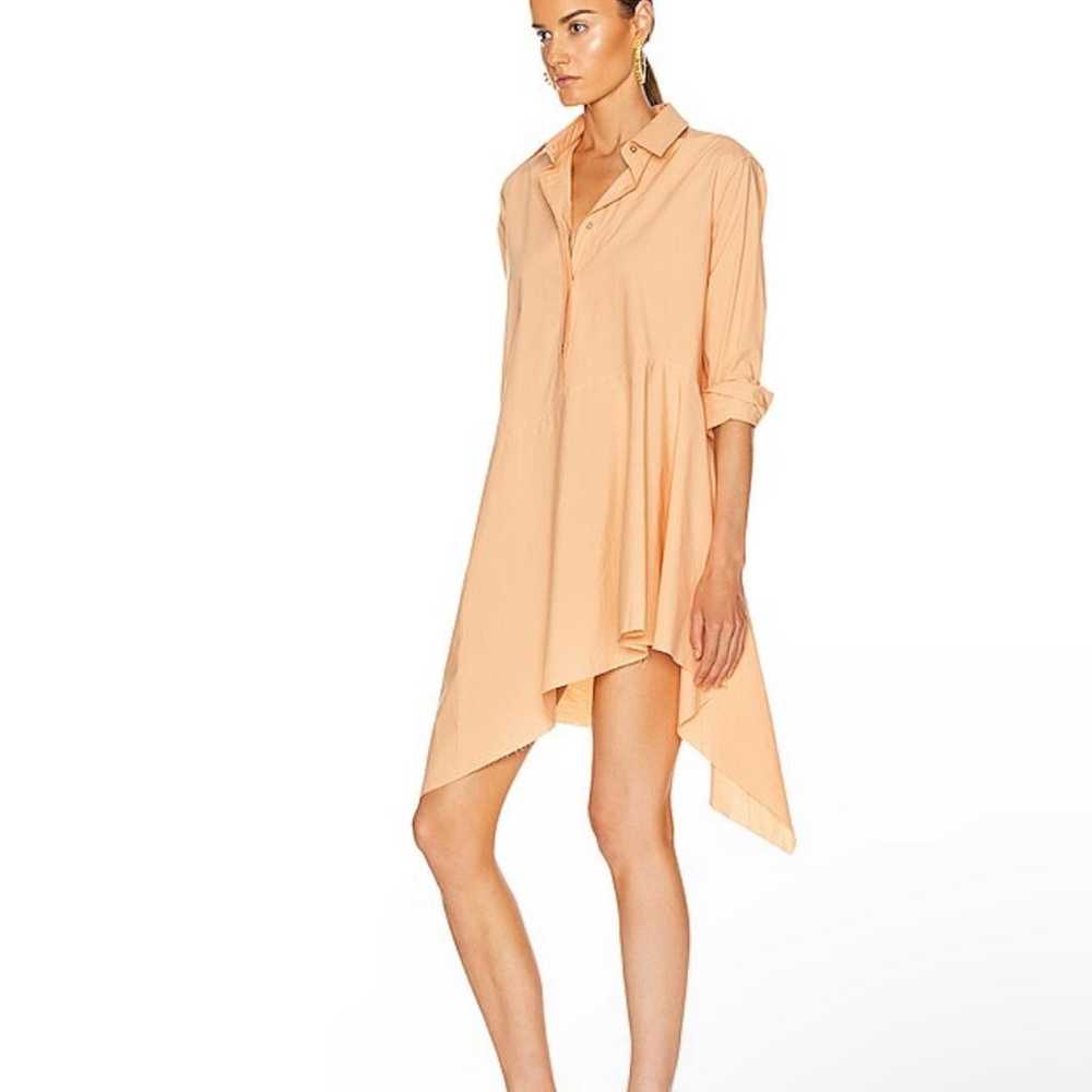 Marques Almeida Asymmetric Shirt Dress Peach Size… - image 2