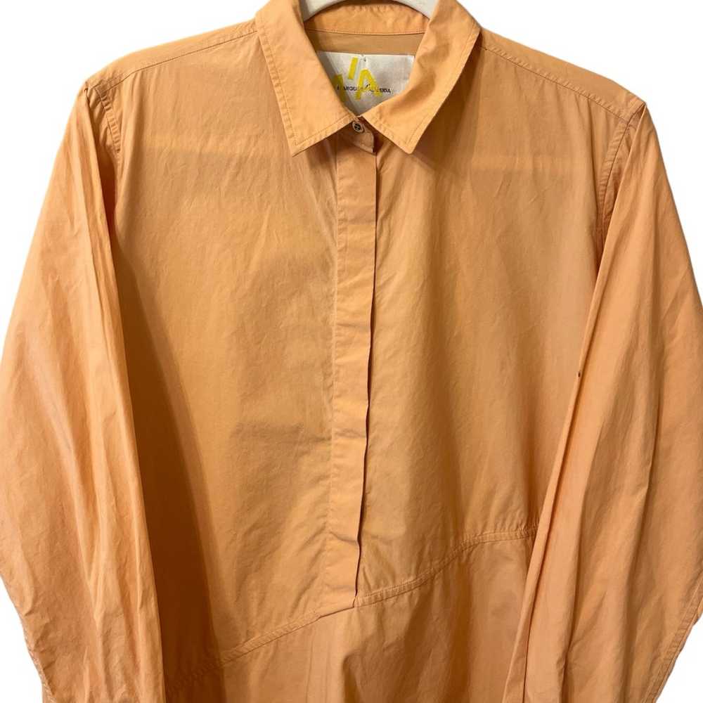 Marques Almeida Asymmetric Shirt Dress Peach Size… - image 4