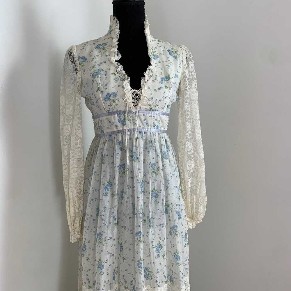 Vintage 1970 cottagecore prairie dress - image 3