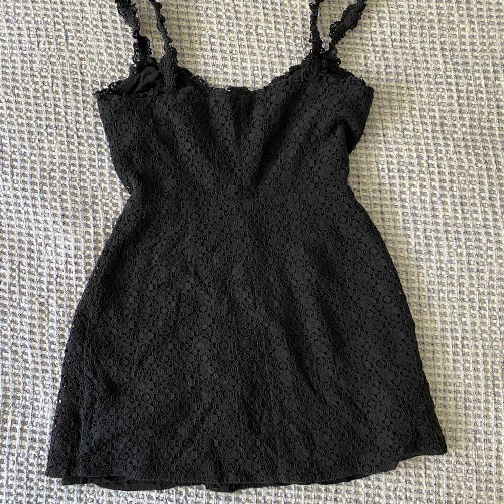 REFORMATION black Memphis lace mini dress sz 0 - image 5