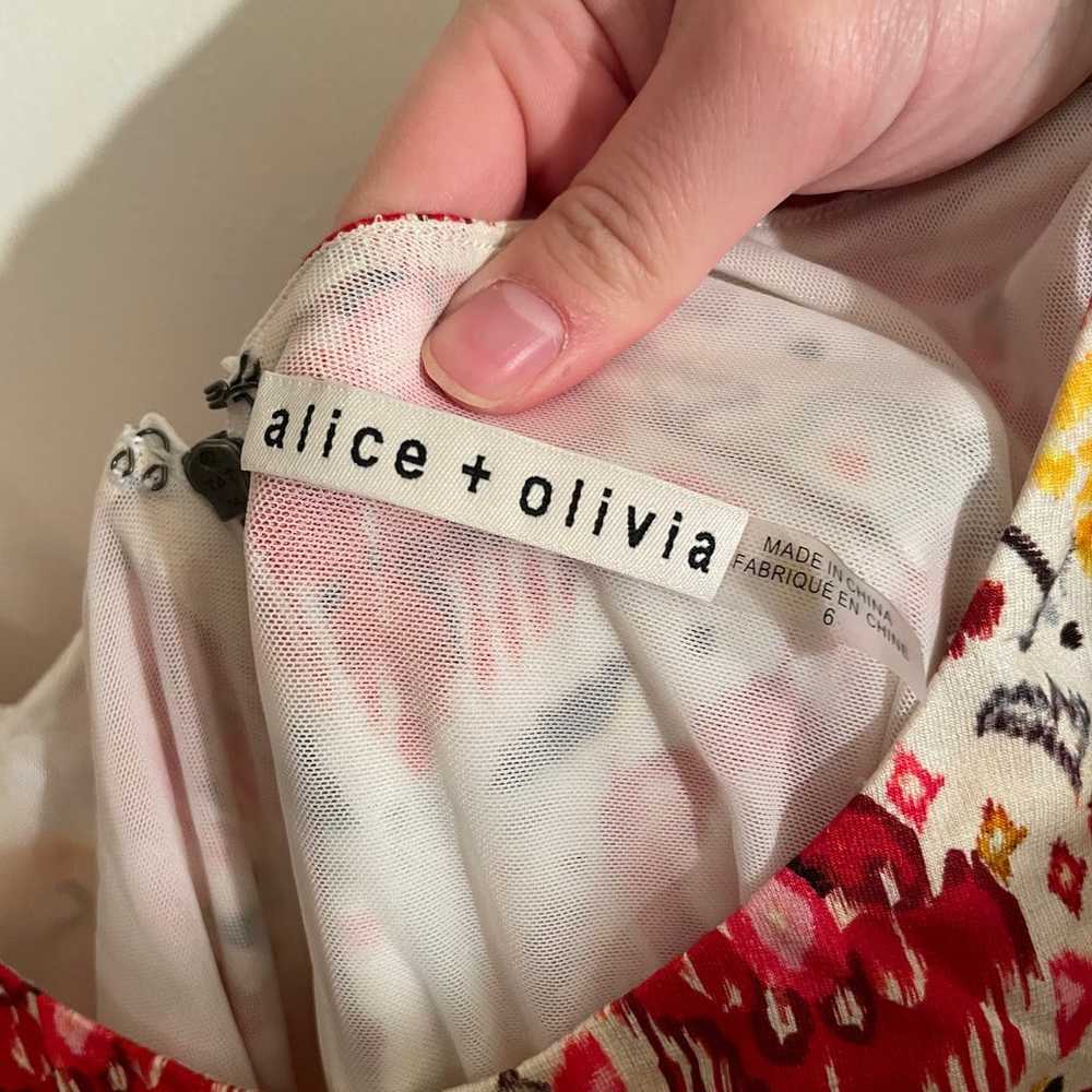 Alice + Olivia Delora Fitted Midi Dress - image 3
