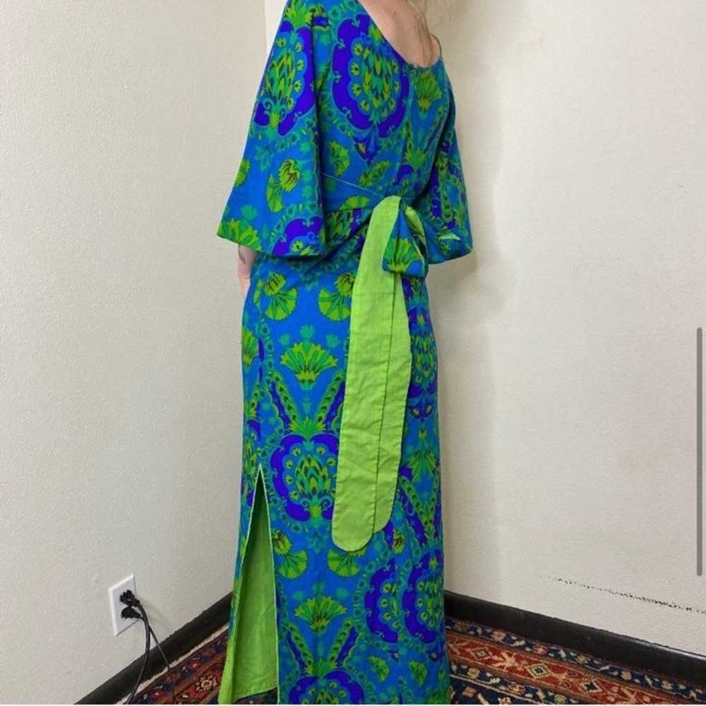 70s psychedelic maxi dress - image 3