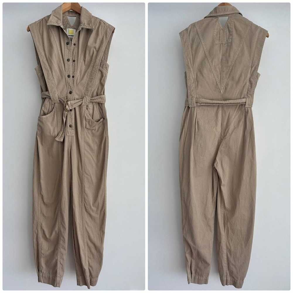 NOAM Lanux Belted Utility Coverall Jumpsuit in Kh… - image 5
