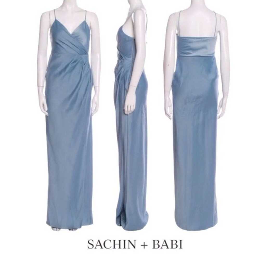 SACHIN + BABI  Freya Satin Charmeuse Dress in Dus… - image 2