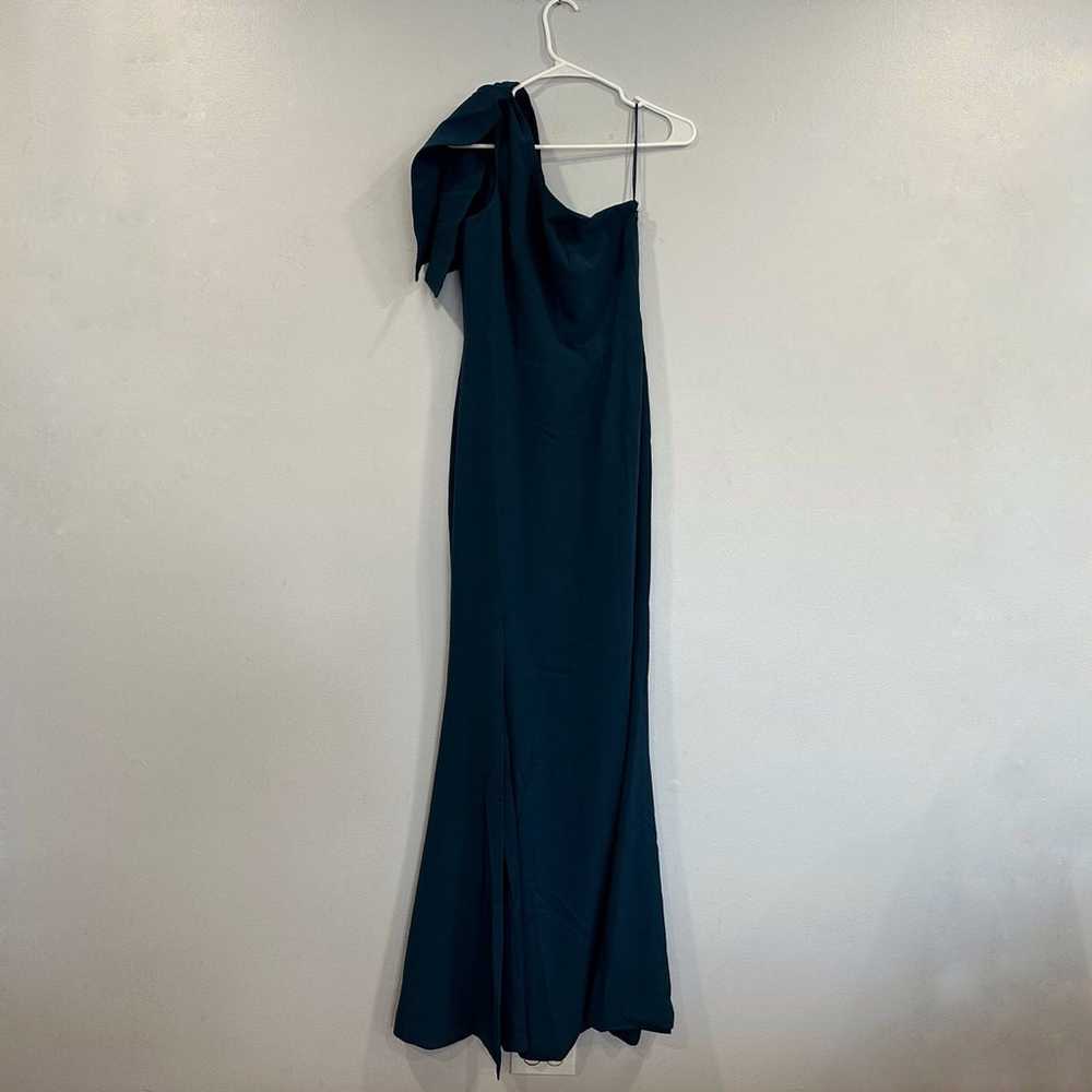 Dress the Population Georgina Peacock Blue Gown M… - image 1