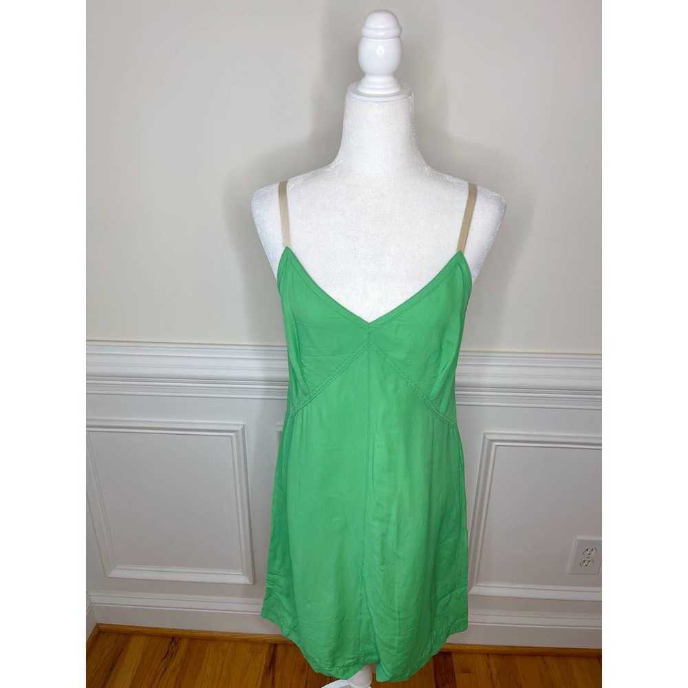 NWOT Helmut Lang Green Goddess Mini Slip Dress - image 2