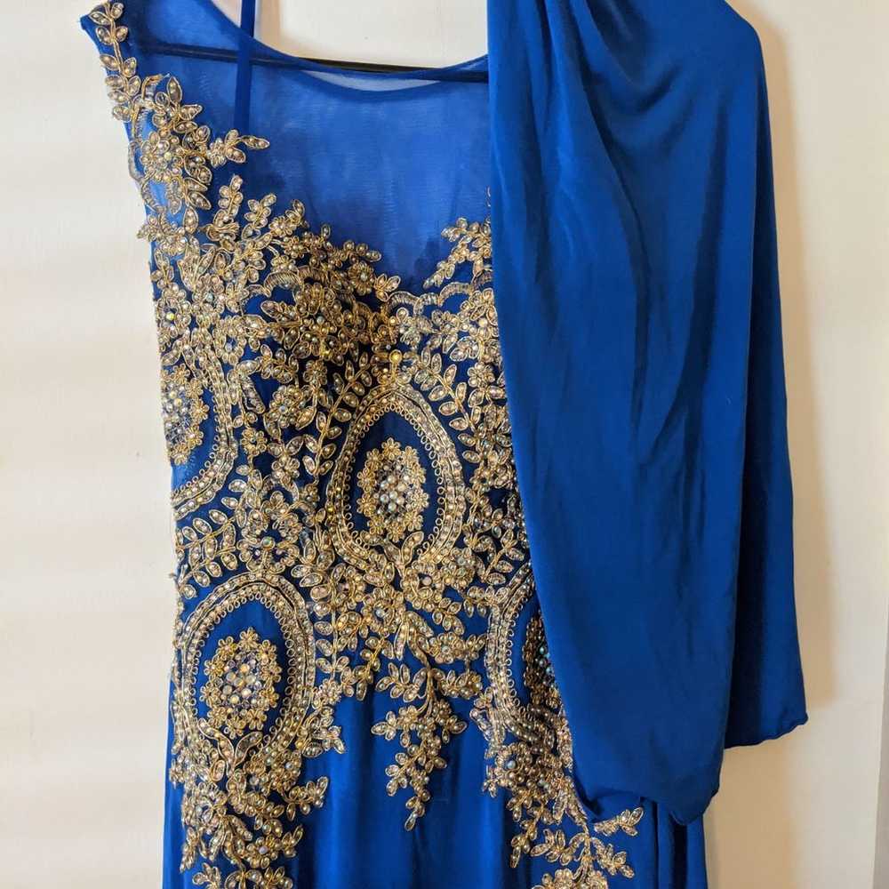 Royal Blue Evening Gown - image 1