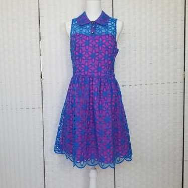 (RESERVED) Lilly Pulitzer Pink & Blue Floral Dress - image 1