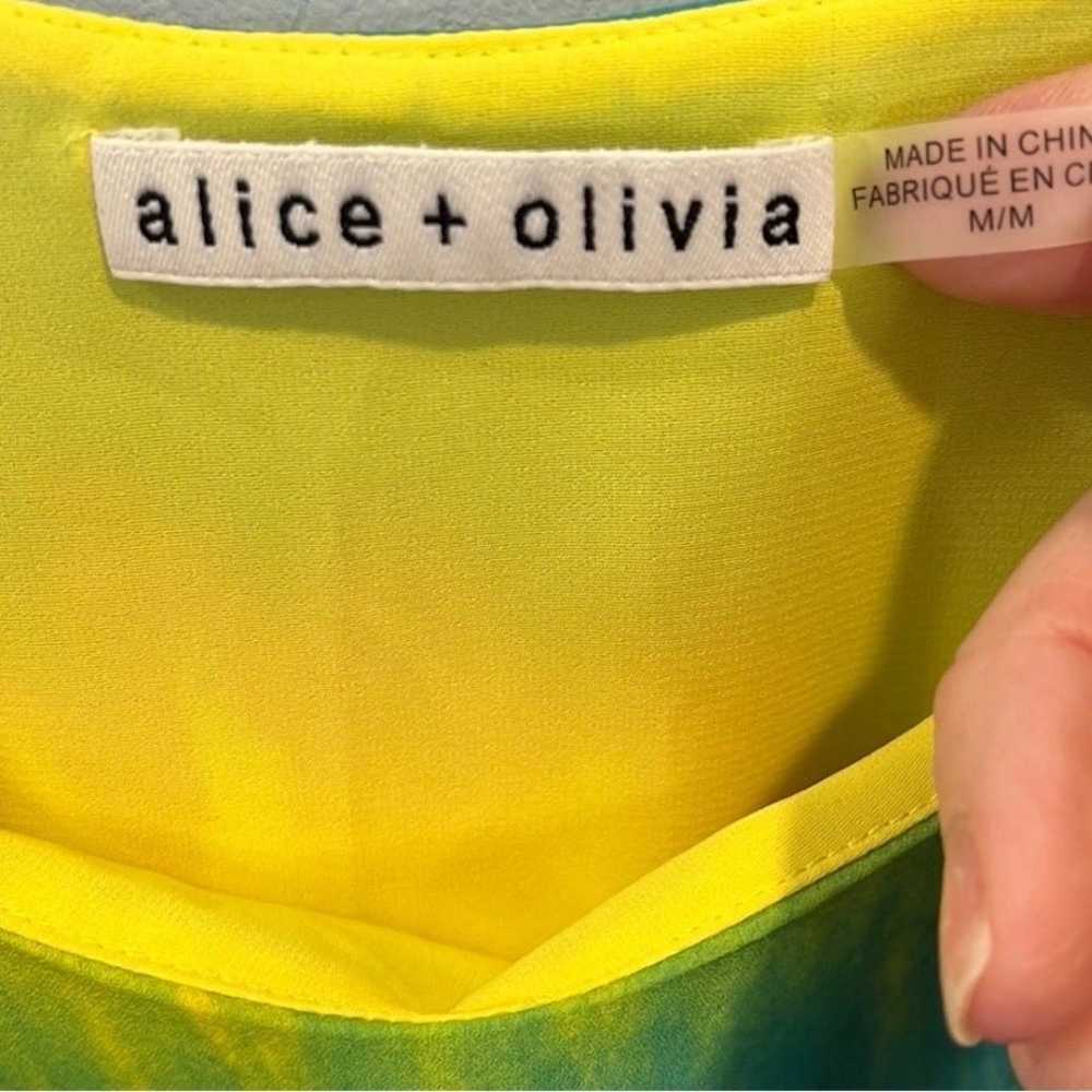 Alice + Olivia “Emmie” tie dye mini dress M - image 4