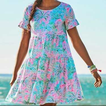 Lilly Pulitzer Jodee Short Sleeve Swing dress Spo… - image 1