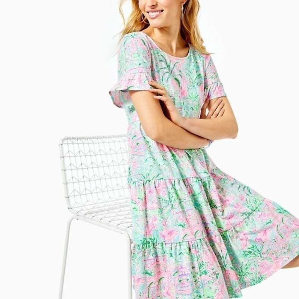 Lilly Pulitzer Jodee Short Sleeve Swing dress Spo… - image 4