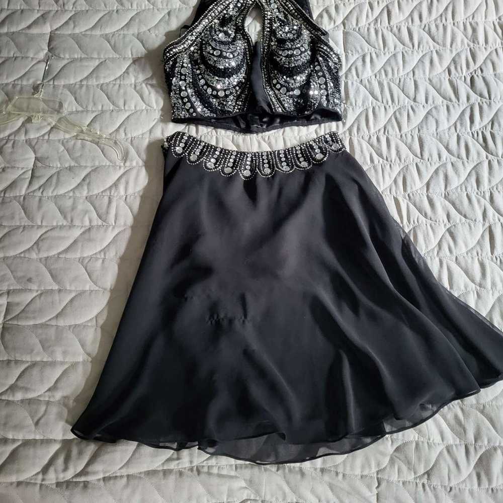 Shail K short black dress 2 piece - image 3